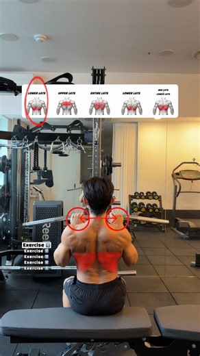 1.7M views · 23K reactions |  케이블 풀다운 – 그립별 자극 차이 5가지 Cable...