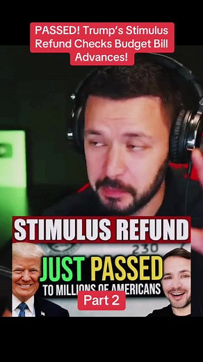 PASSED! Trump’s Stimulus Refund Checks Budget Bill Advances! #steveram #steveramnews #news #breakingnews #fyp #viralvideo #trump