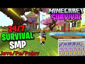 🍓 New Best Free Survival Public Smp Server For Minecraft 🍄 | Java/Pe/Pojav | 24/7 Online | Join 1.21