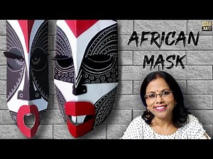 Easy 3D African Mask Craft | Colorful Paper Art for Home Décor | Fun DIY for Kids & Adults | DIY