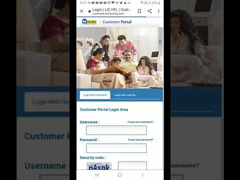 How to login on LIC Housing portal |How to login lic HFL customer portal /statement