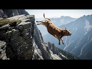 Wild Animals Falling Off Cliffs - Nature’s Brutal Moments Caught on Camera