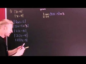 Epsilon Delta Proof of a Limit 1