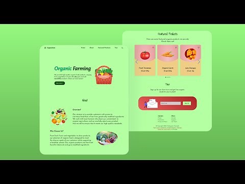 Build a COMPLETE Responsive Farm Website with HTML, CSS & JavaScript