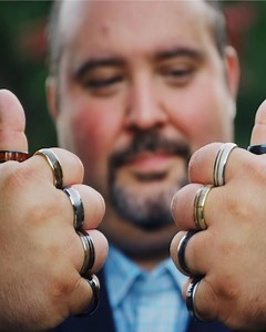 He's not your average man. This is not your average ring. | Manly Bands