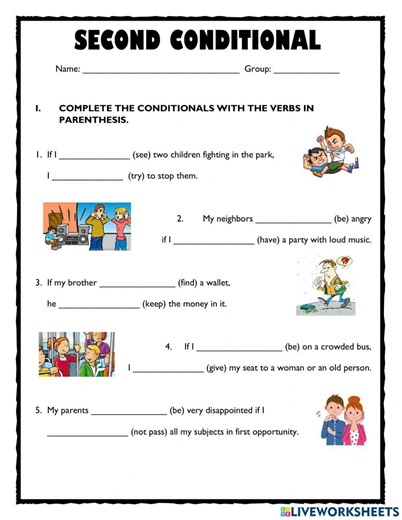 Second Conditional interactive worksheet for Bachillerato