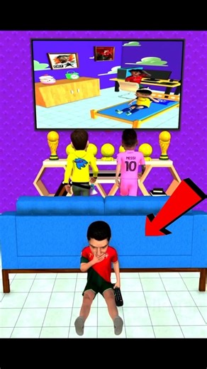 Messi Fan vs Ronaldo Fan 😱 Who Will Control the TV? 😂🔥