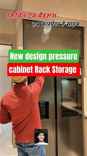 Pull Down Kitchen Cabinet Storage Lift | Space Saving Kitchen Idea #shorts #kitchen #storage