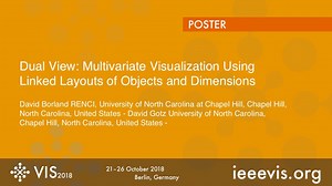[VIS18 Preview] Dual View: Multivariate Visualization Using Linked Layouts of Objects and Dimensions (Poster)