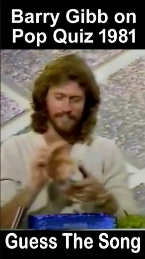 Barry Gibb on Pop Quiz TV Show 1981, Guess The Song