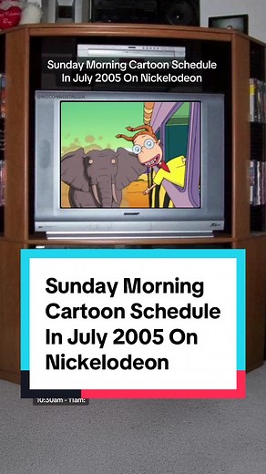 Sunday Morning Cartoon Schedule on Nickelodeon (2005)