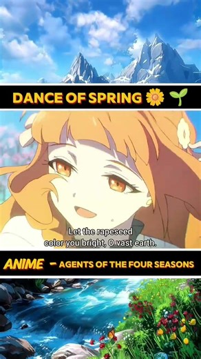 Dance of Spring 🌼🌱 #animeshorts #animeedit