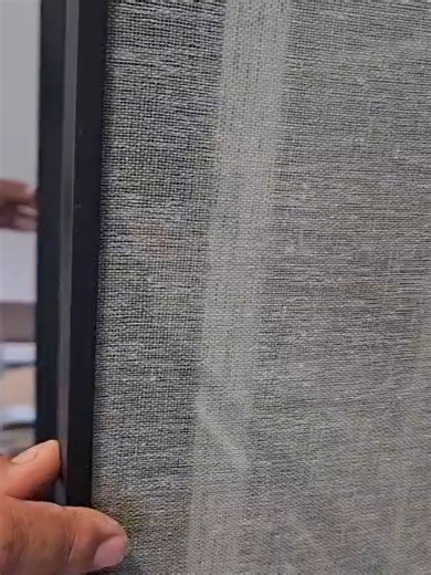 Glass doors with encapsulated fabric #architecturalglass #furniture