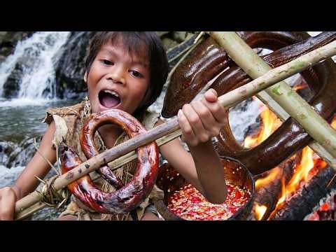 Primitive Technology - Cacth And Coocking Eel recipe