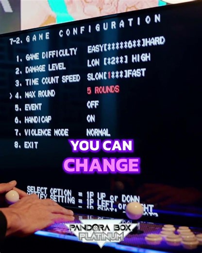 Adjusting Game Settings on Pandora Box Platinum #shorts