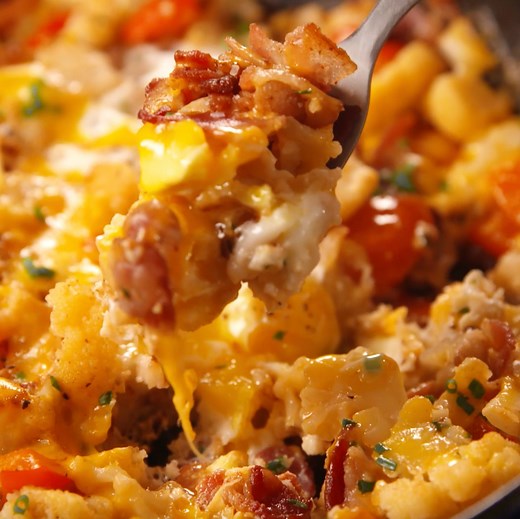 2M views · 15K reactions | This low-carb Loaded Breakfast Hash will...