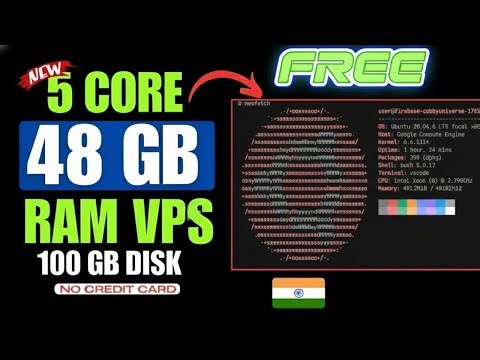 How to get 48GB Ram VPS || How to get free vps in india node🥳🥳