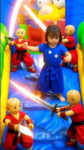 little girl's superpowers in the playground #superpower #kungfu #kungfukids #ai