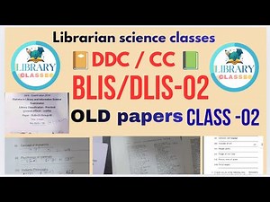DDC / CC Old paper CLASS - 02✅ | DLIS OLD papers BLIS OLD papers | #vmou , #education , #viralvideo