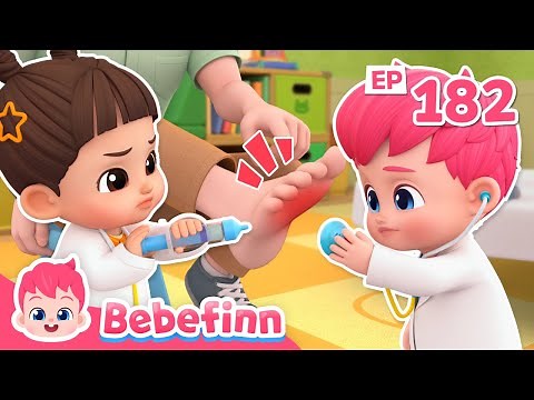 The Boo-Boo SongㅣEP182ㅣBebefinn and MinjeeㅣSong for KidsㅣBebefinn Nursery Rhymes