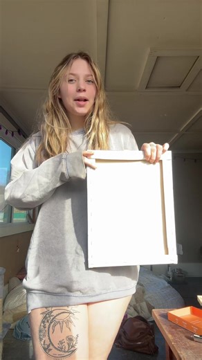 Acrylic Painting Process in Progress