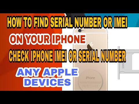 How To Find serial number or IMEI on your iPhone|Check iPhone imei or Serial number any APPLE device