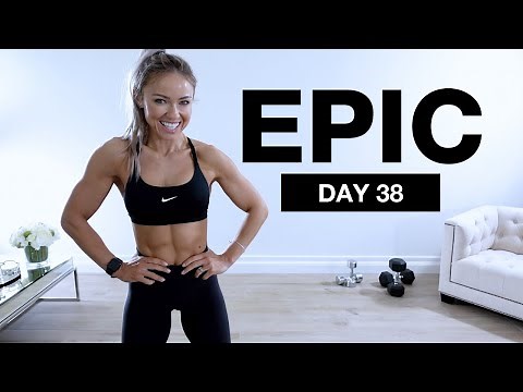 Day 38 of EPIC | KILLER UPPER BODY WORKOUT [Dumbbells & Bodyweight]