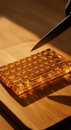 🔪 Honey Keyboard ASMR Cutting Sounds – Satisfying & Relaxing!