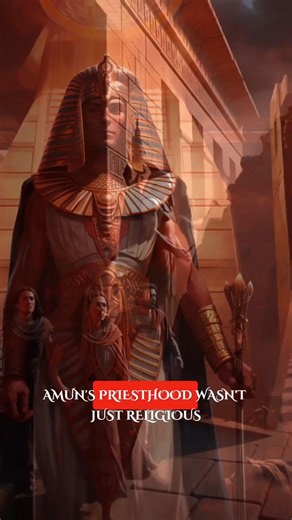 Ancient Egypt’s Amun priesthood controlled politics, resources, rituals, and state power from the shadows. Behind Egypt’s pharaohs stood a powerful, hidden force: the cult of Amun. This temple network controlled land, wealth, rituals, labor, and political legitimacy, shaping state decisions without sitting on the throne. Egypt wasn’t ruled by kings alone — it was governed by a religious system that operated quietly, efficiently, and out of sight. #ancientegypt #historyshorts #ancienthistory #rel