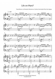 David Bowie – “Life on Mars?” intermediate piano arrangement