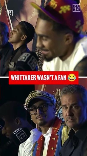 Fair to say Ben Whittaker wasn’t a fan of the Popeye antics 😂