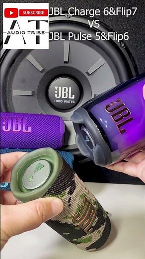 JBL Charge 6 + JBL Flip 7 VERSUS JBL Flip 6 + JBL Pulse 5