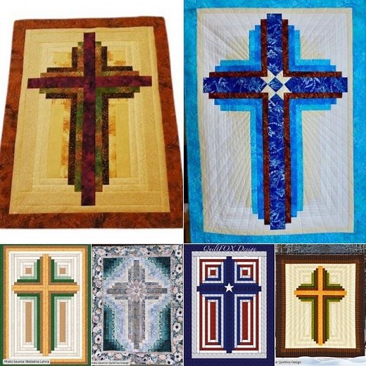 Best Free Log Cabin Cross Quilt Pattern ( 7 Bonus Patterns For Sale)