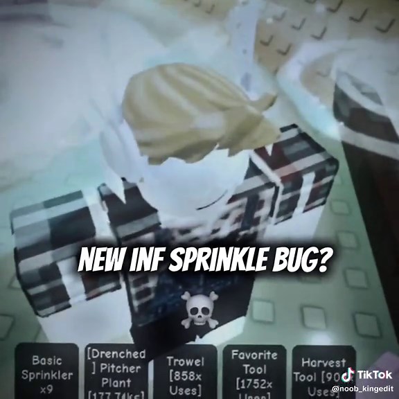 i discovered a new bug in sprinkle👌🏻 #Roblox #growagarden #Trend #bug #method #sprinklemethod #highlight