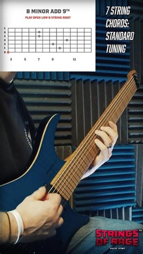 7 String Chords Part 2: B minor Add9, Open B String