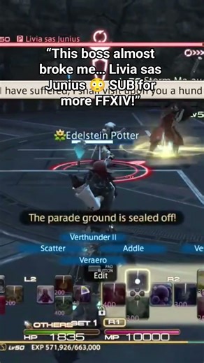Livia sas Junius Boss Fight Was INSANE 😳 | FFXIV #FFXIV #FinalFantasyXIV #Gaming #BossFight #Shorts