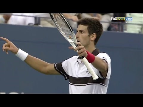 11- Djokovic vs Federer US Open 2010 SF - full match -( Russian )
