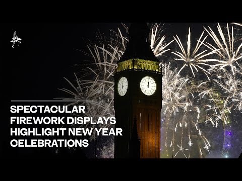 Spectacular firework displays highlight new year celebrations