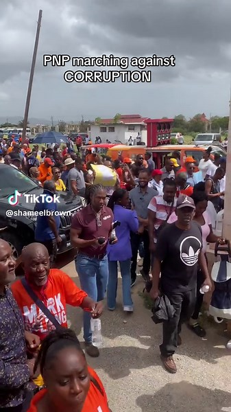 PNP marching against CORRUPTION… TIME COME FOR CHANGE! #PNP #TimeCome #ChampioningChange