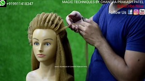97K views · 6K reactions | Best front hairstyle | Magic Techniques by chandra prakash patel | Facebook