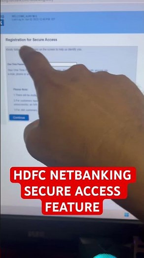 HDFC NETBANKING SECURE ACCESS NEW SECURITY FEATURE - 2STEP VERIFICATION #shorts
