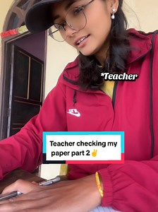 Part-2 || This is how teacher check my paper 📝🙆|| #exams #contentcreator #anishaacharya🤷 #funnyvideos😂 #?