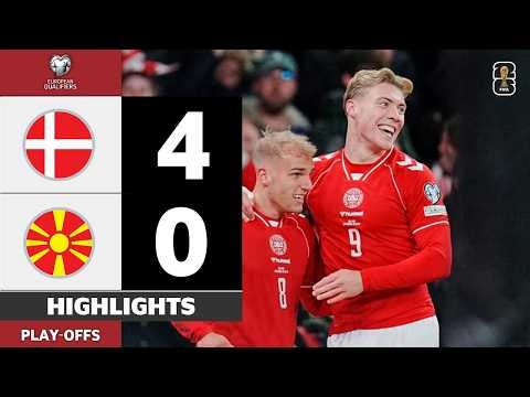 Denmark vs North Macedonia | 4-0 | Highlights | European World Cup Qualifiers 2026