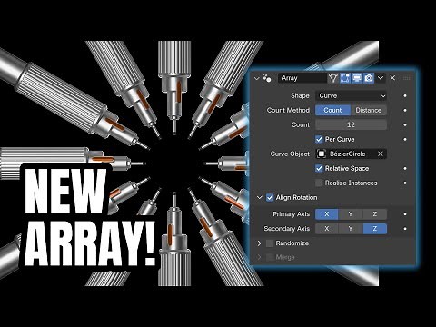How to use the new array in Blender 5.0
