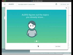 ALEKS First Day Tutorials and the Initial Knowledge Check