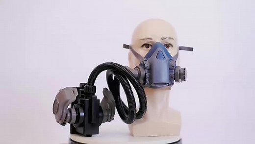 6800 Electric Blower Full Face Gas Mask Powered Air Purifying Respirator PAPR