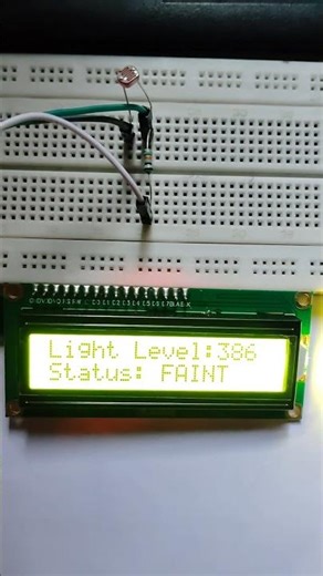 🔥Light intensity Meter💡#ldrsensor#arduinouno#viralshort#ytshort#arduinoideas