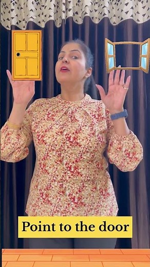 Hands Gesture Rhyme for Kids 👆👇 Fun Action Poem #ytshorts #kidssong #nurseryrhymes