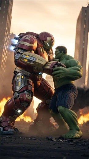 HULK vs HULKBUSTER: The Ultimate Rematch! 😱 #Marvel