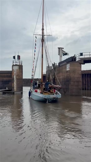 It was so wonderful to welcome 'Peggy the pilot cutter' here at Watchet Marina, successfully arriving on a neap tide. Peggy was built in 1903, with a draft measuring 7ft 6inches. The Pilot cutter would have been a vital part of Watchet's heritage, used to bring goods in to the harbour from large cargo ships in the Bristol channel. Fast and agile sailing boats, one of the most iconic and capable sailing vessels of their time. We were very pleased to be able to refuel Peggy here at our Marina, so 